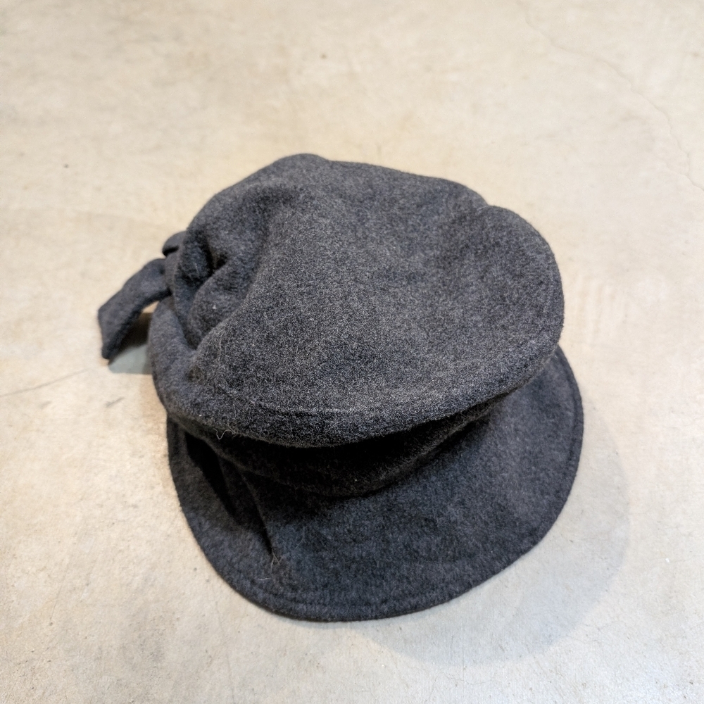 VTG Hopeless Romantic Gray Wool Hat Women's USA Made